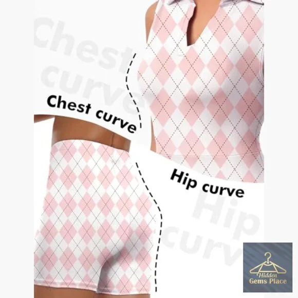 Active Dress with Built-In Shorts, Polyester Spandex Blend, V-Neck - Picture 3 of 7